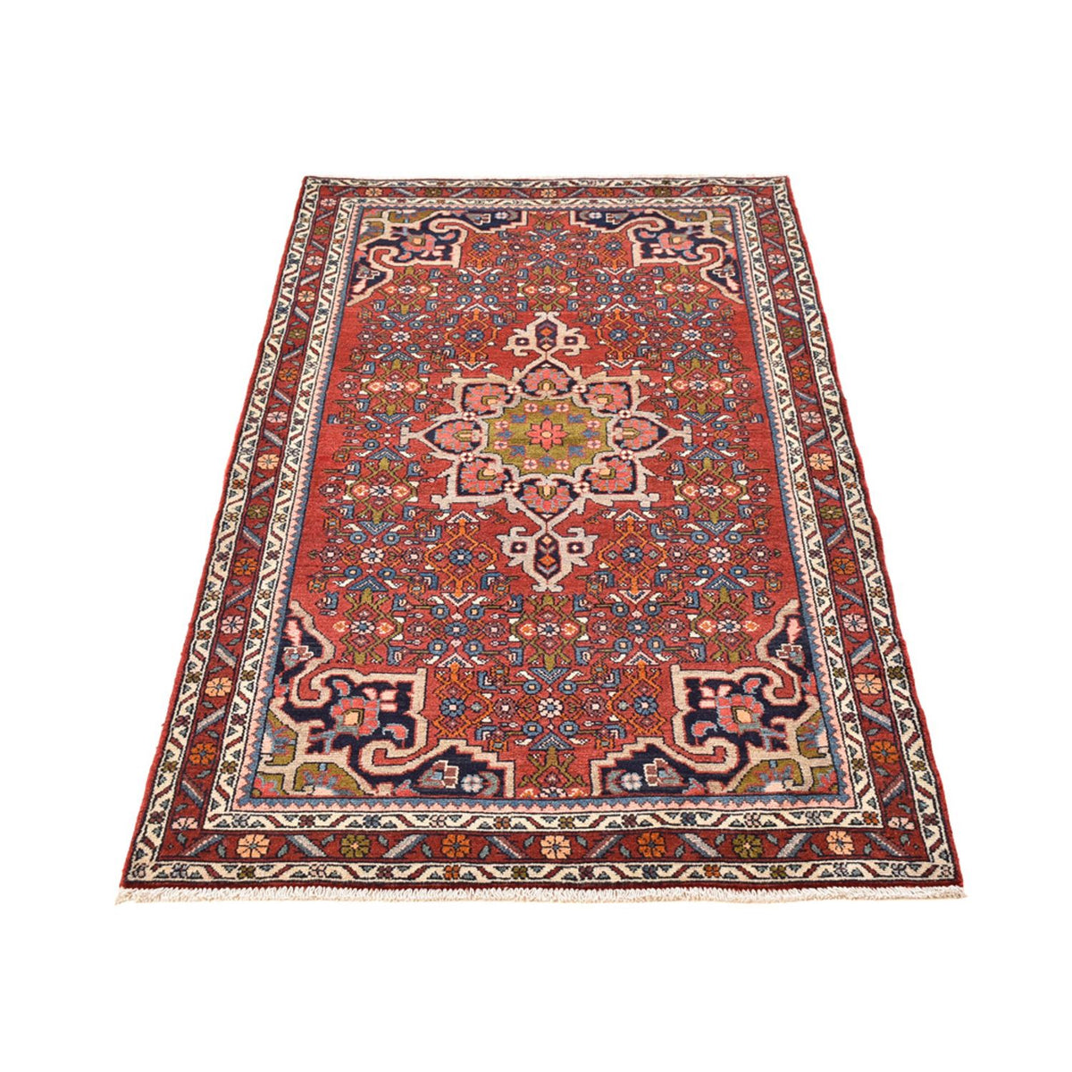 Løber Persisk tæppe - Nomadisk - 200 x 98 cm - mørkerød