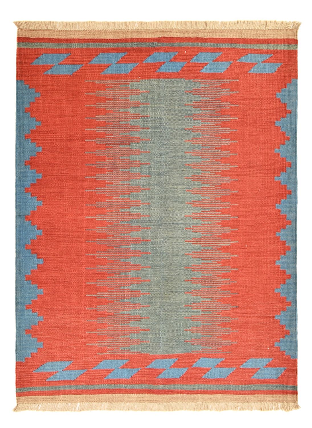 Kelim-tæppe - Trendy - 189 x 146 cm - flerfarvet