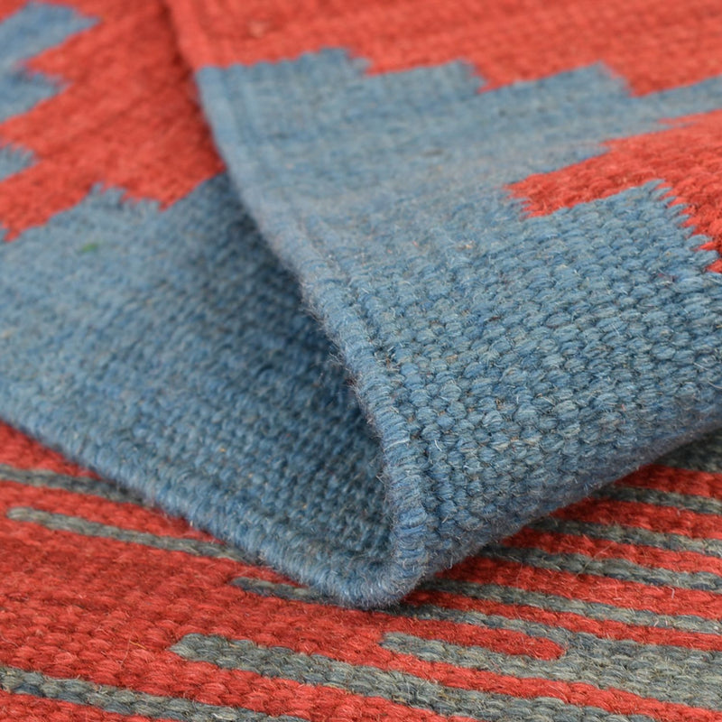 Kelim-tæppe - Trendy - 189 x 146 cm - flerfarvet