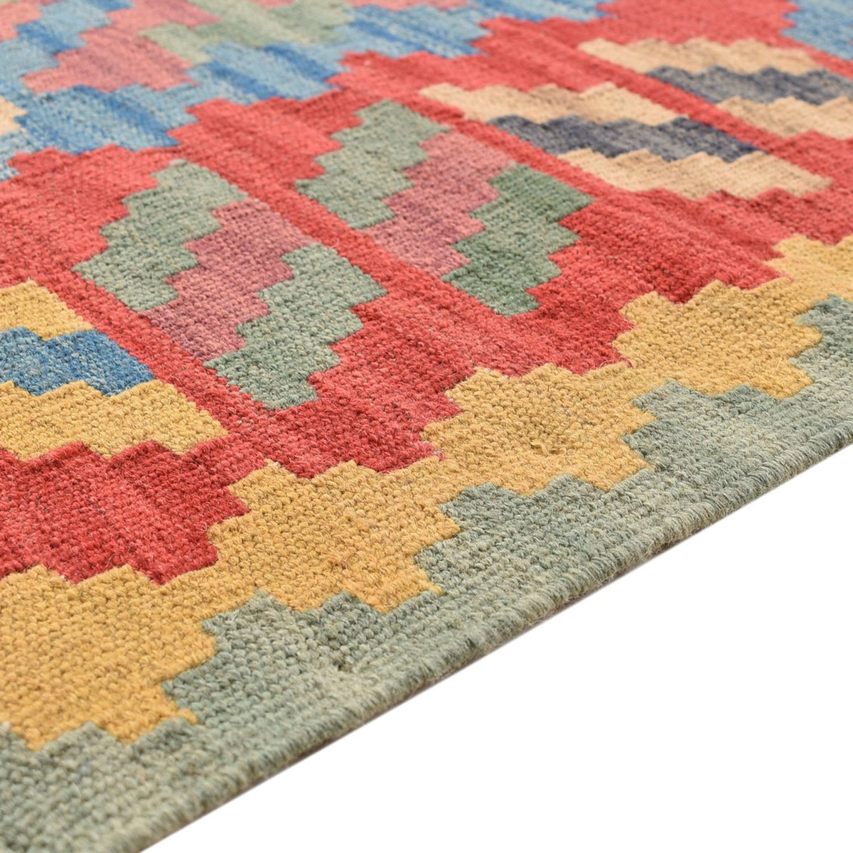 Kelim-tæppe - orientalsk - 235 x 172 cm - flerfarvet