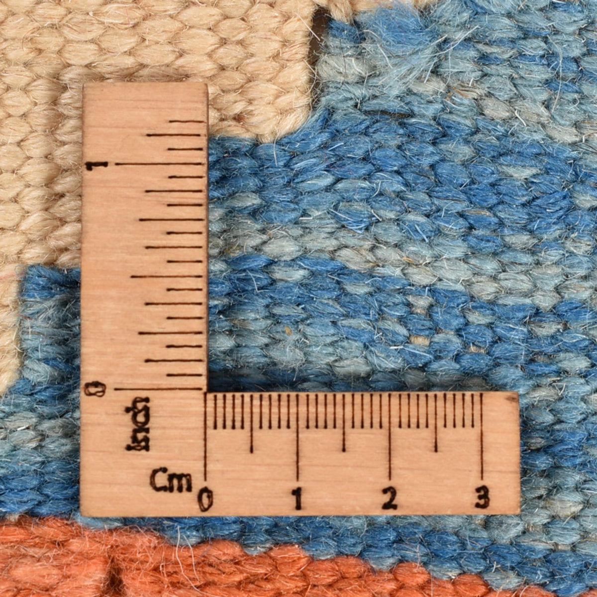 Kelim-tæppe - orientalsk - 203 x 157 cm - flerfarvet