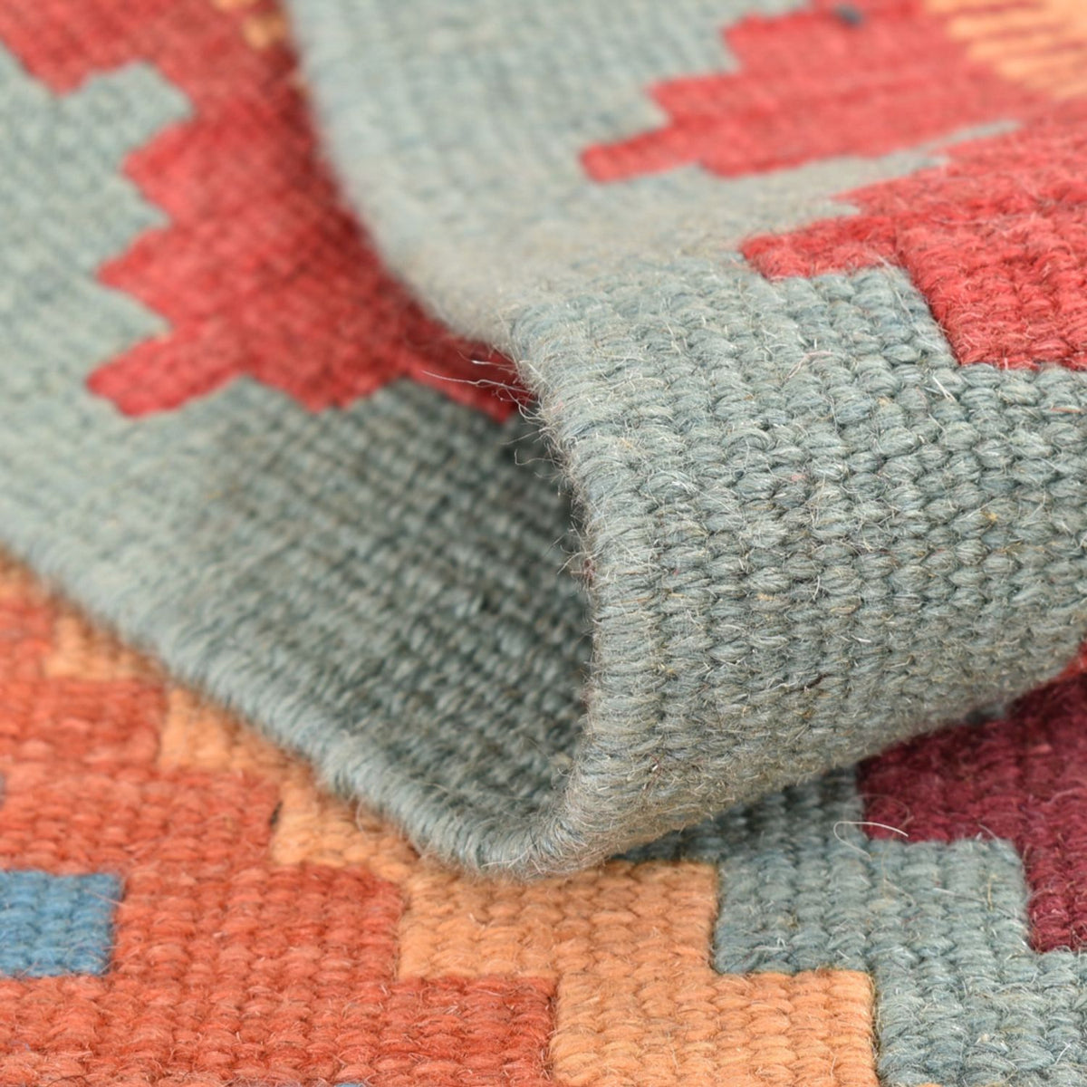 Løber Kelim-tæppe - orientalsk - 196 x 58 cm - flerfarvet