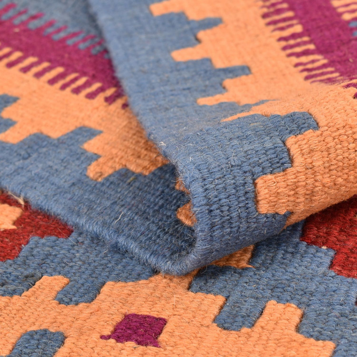 Kelim-tæppe - orientalsk - 208 x 150 cm - flerfarvet