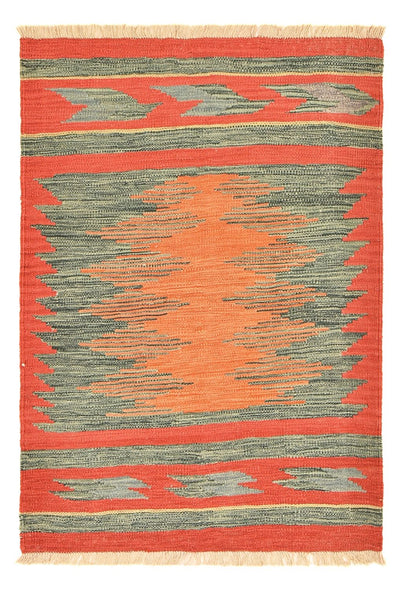 Moderne kilim Tæppe 101x141cm - Uldtæppe