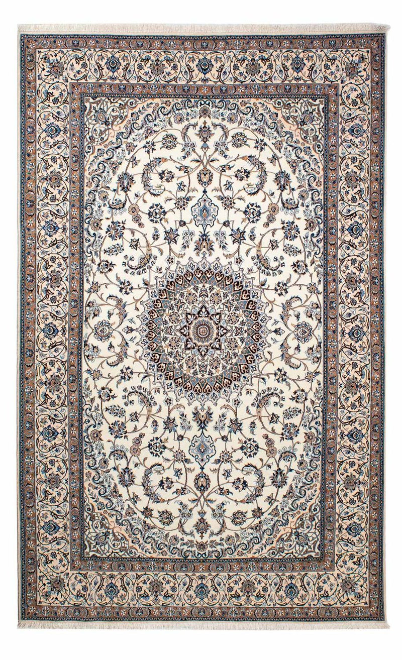 Persisk tæppe - Nain - Premium - 252 x 157 cm - beige