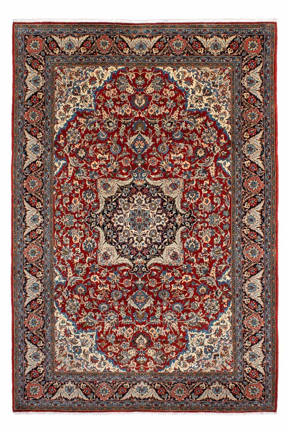 Persisk tæppe - Keshan - 300 x 205 cm - mørkerød