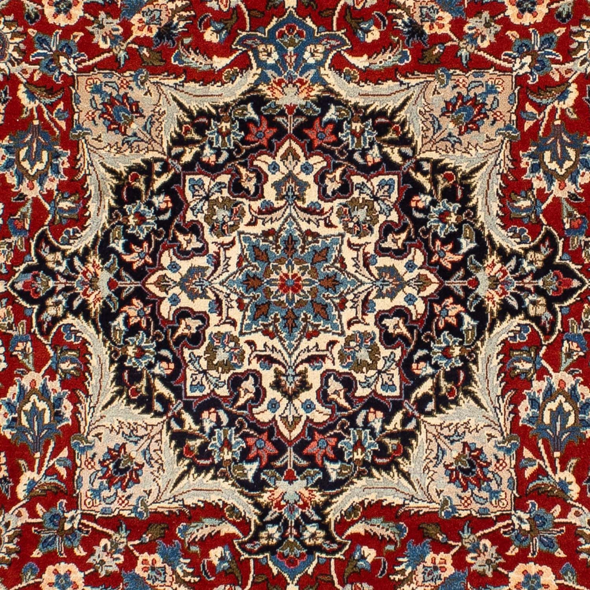 Persisk tæppe - Keshan - 300 x 205 cm - mørkerød