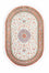 Persisk tæppe - Ghom oval  - 120 x 76 cm - beige