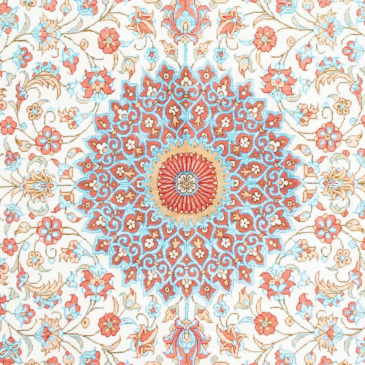 Persisk tæppe - Ghom oval  - 120 x 76 cm - beige