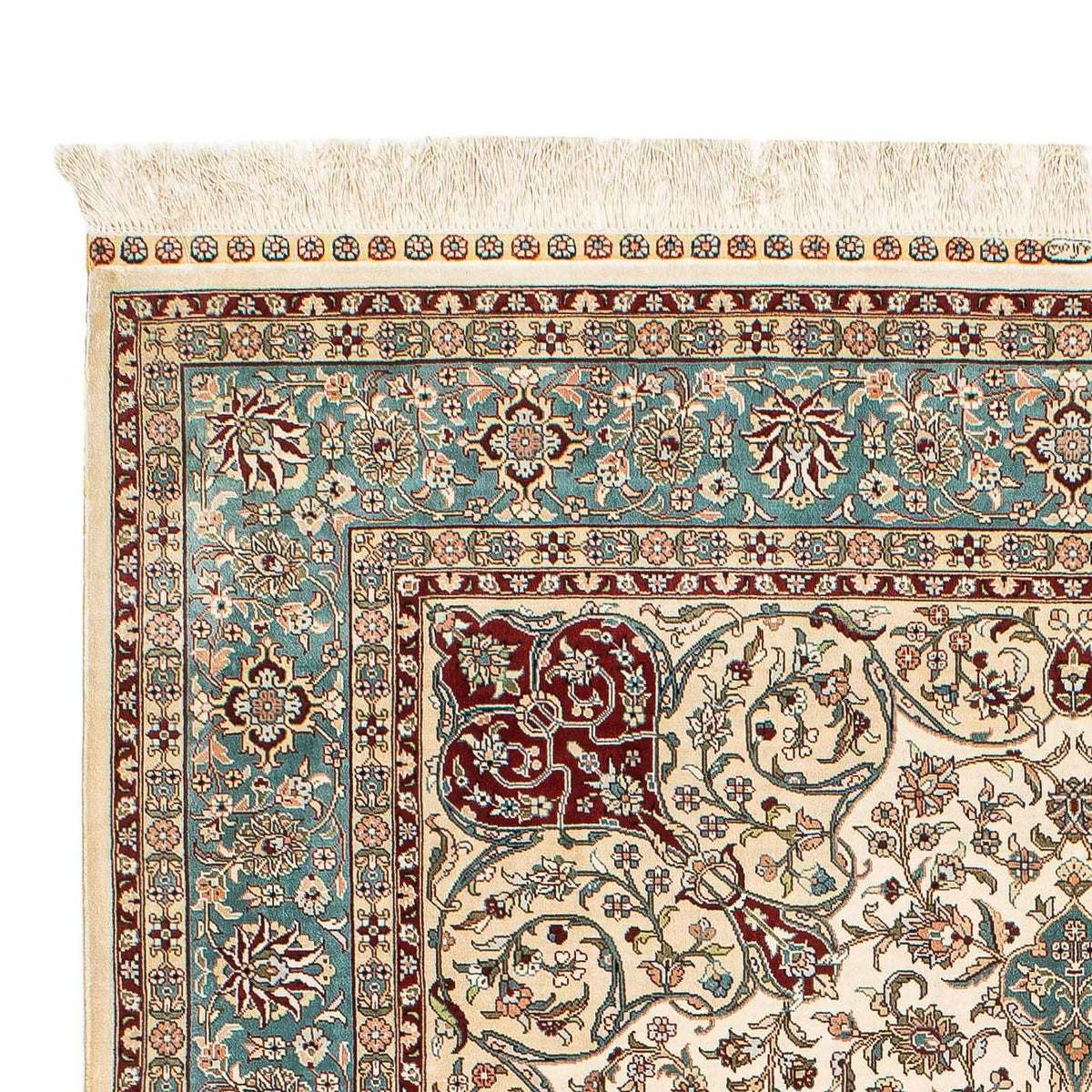 Silketæppe - China Silk - 183 x 122 cm - mørkerød