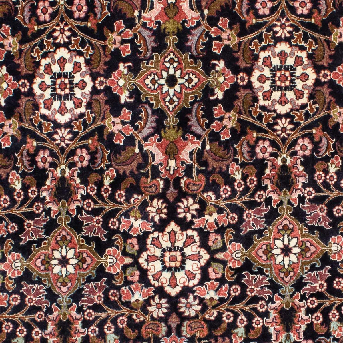 Persisk tæppe - Bijar - 210 x 141 cm - mørkeblå