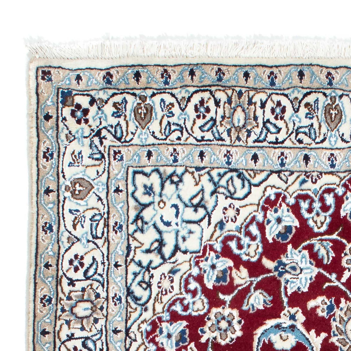 Persisk tæppe - Nain - Royal - 173 x 114 cm - mørkerød