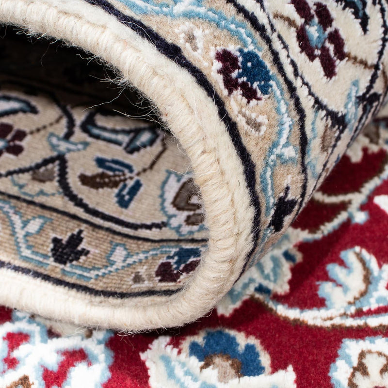 Persisk tæppe - Nain - Royal - 173 x 114 cm - mørkerød