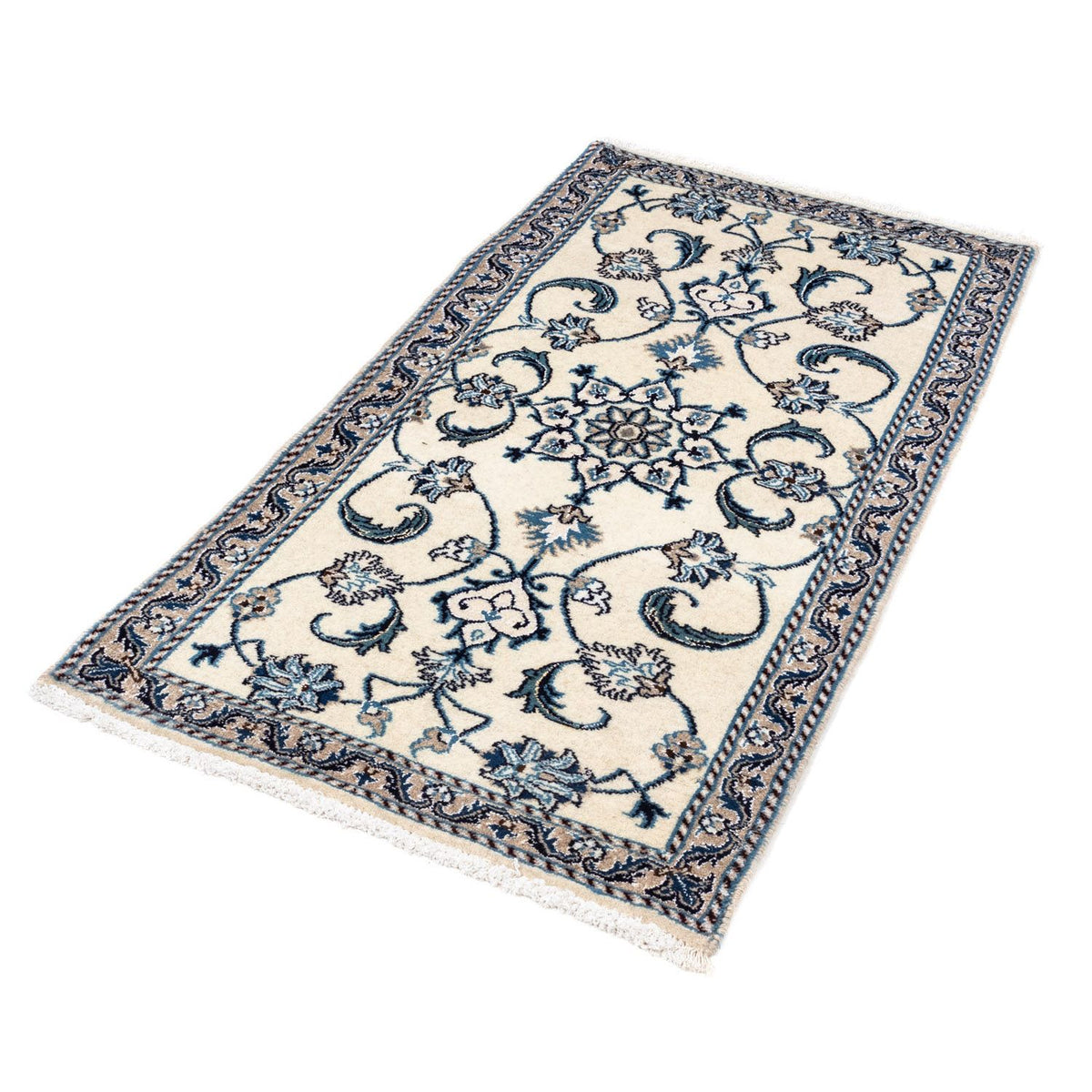 Persisk tæppe - Nain - 135 x 69 cm - beige