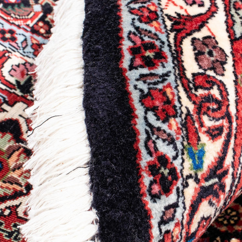 Persisk tæppe - Bijar rundt  - 250 x 250 cm - mørkerød