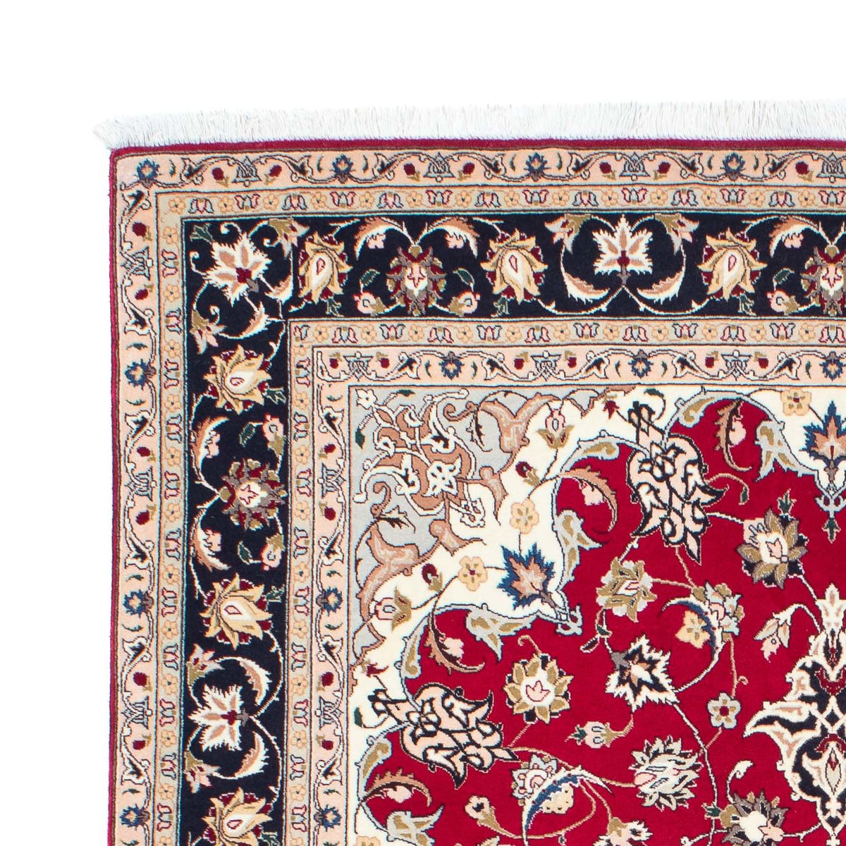 Persisk tæppe - Tabriz - Royal - 210 x 154 cm - rød