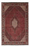 Persisk tæppe - Bijar - 240 x 166 cm - mørkerød