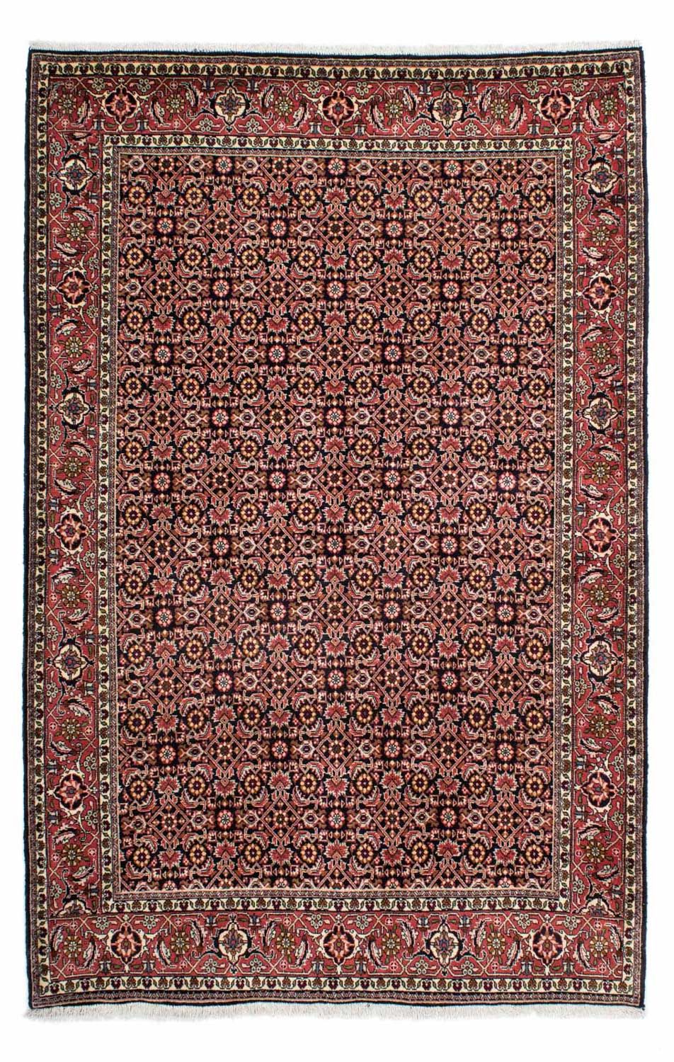 Persisk tæppe - Bijar - 217 x 141 cm - mørkeblå