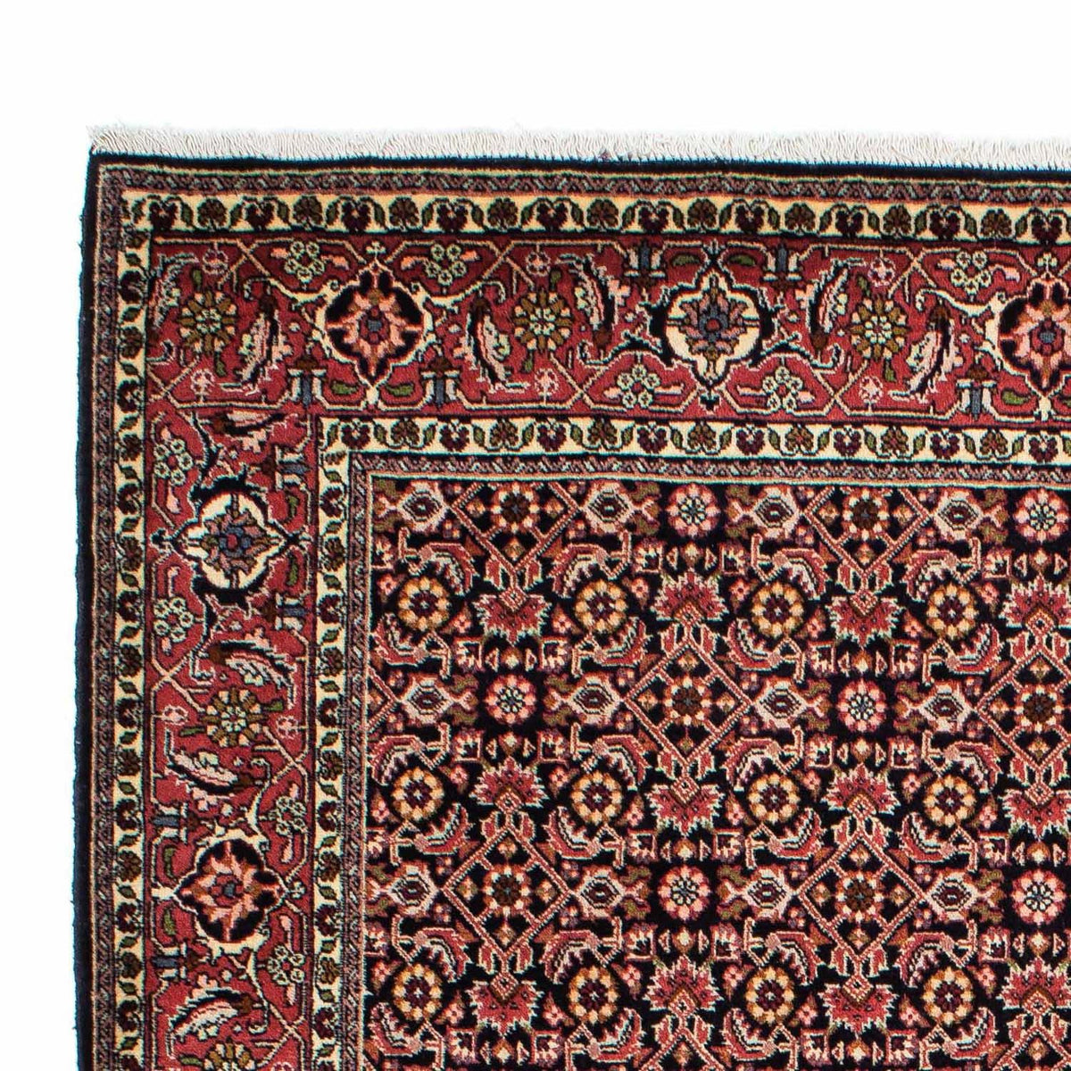 Persisk tæppe - Bijar - 217 x 141 cm - mørkeblå