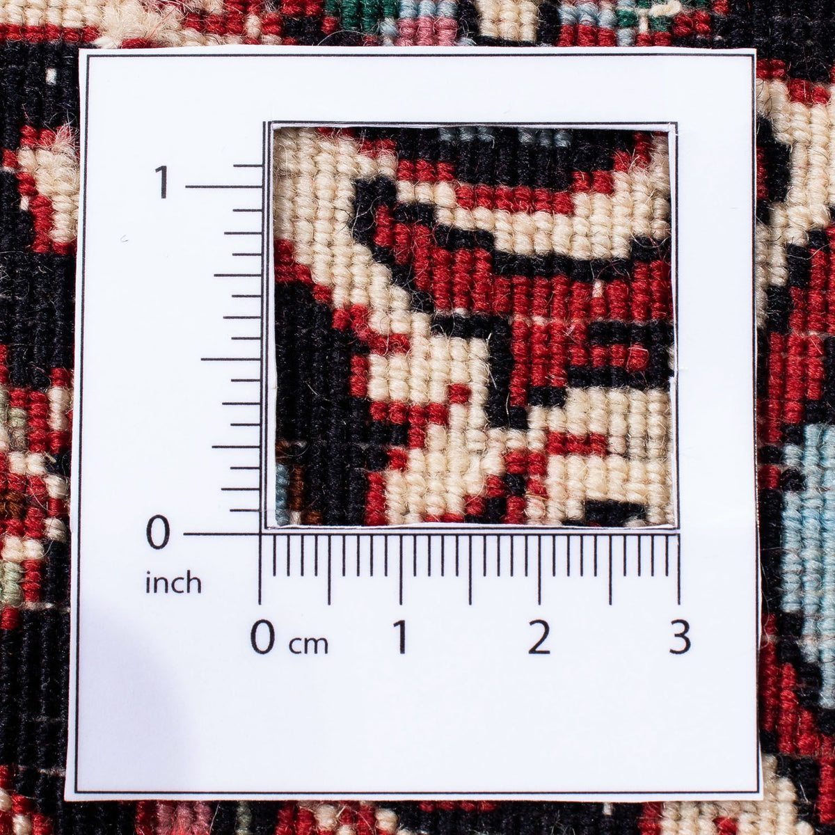 Persisk tæppe - Bijar - 303 x 250 cm - mørkerød