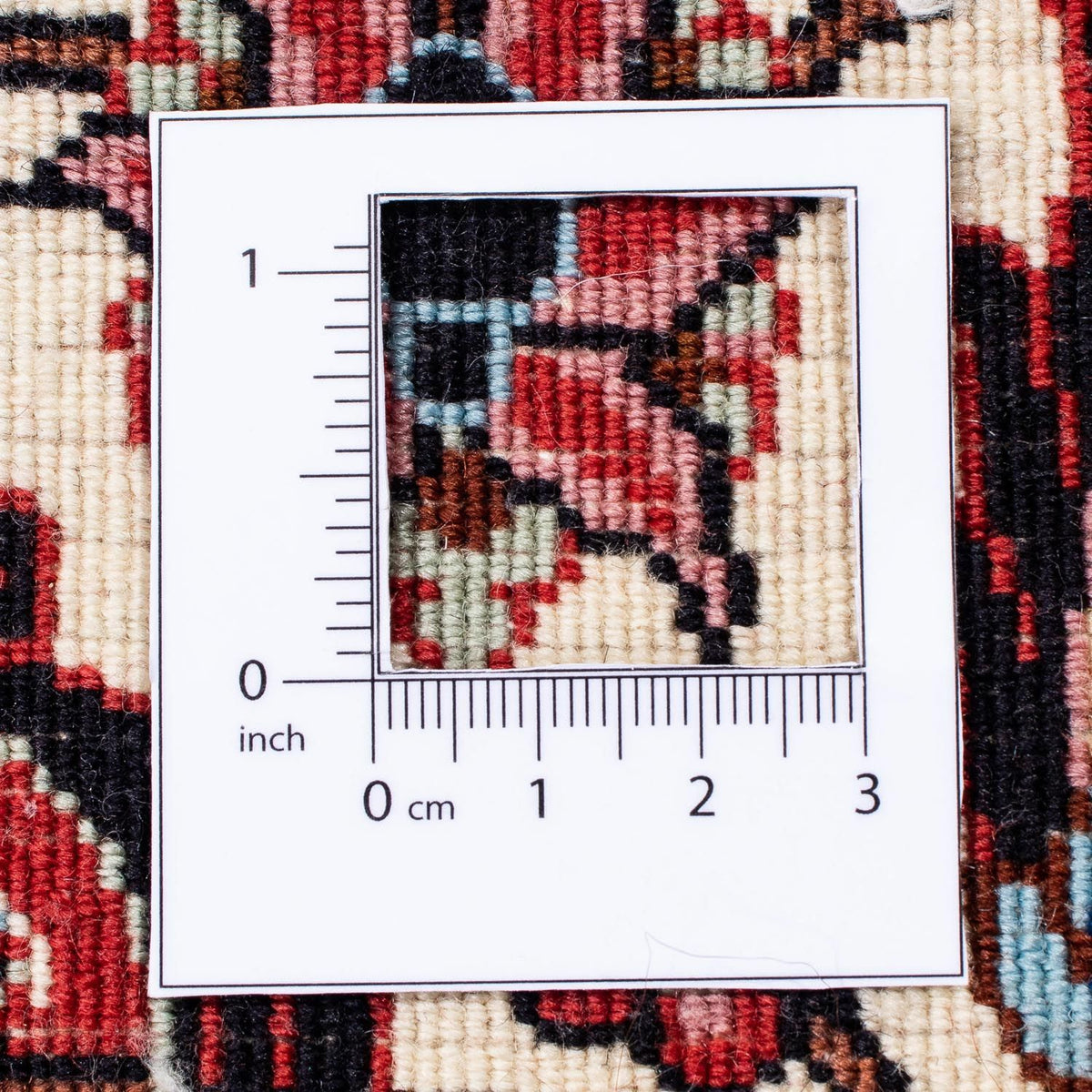 Persisk tæppe - Bijar - 309 x 256 cm - mørkerød