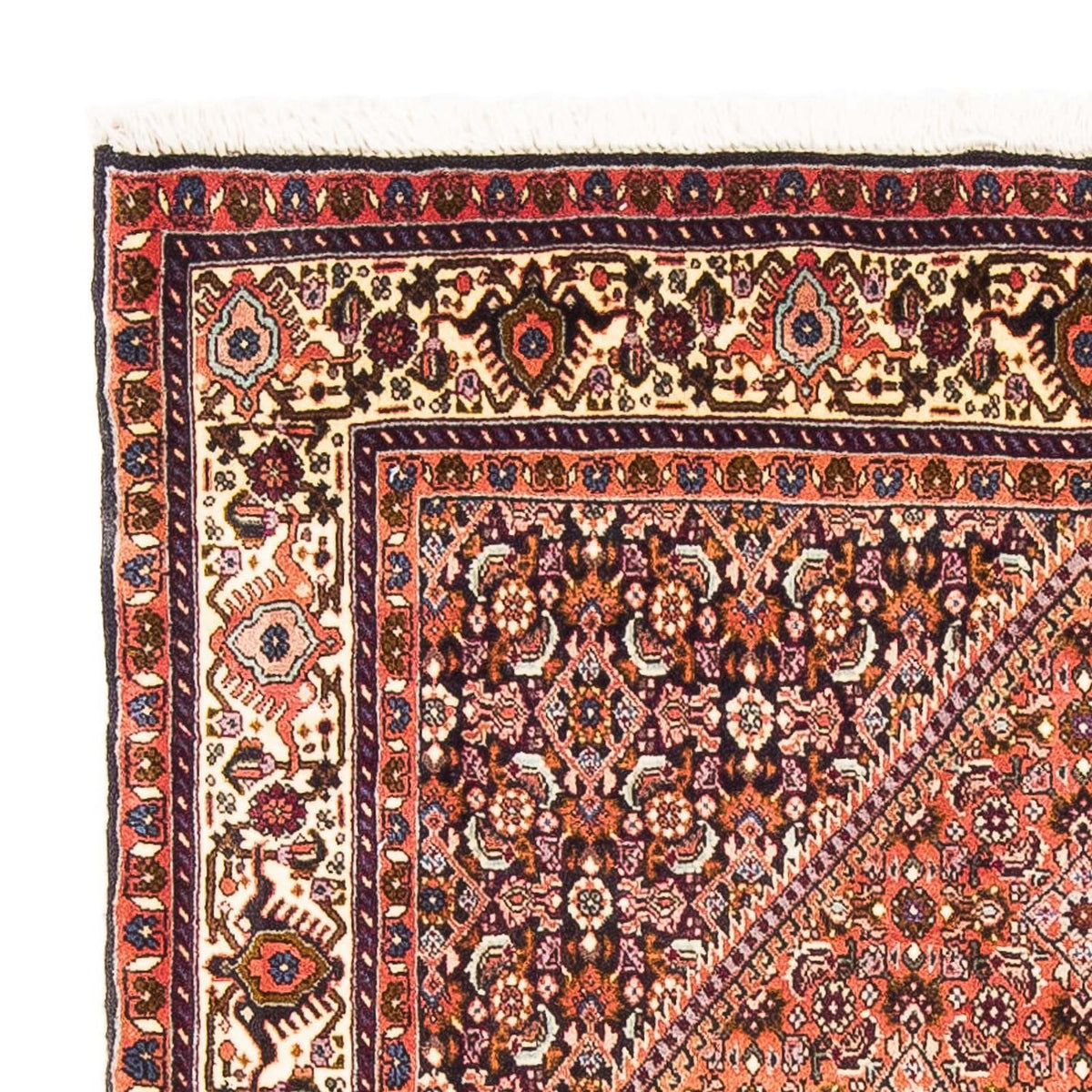 Persisk tæppe - Bijar - 179 x 113 cm - lysrød