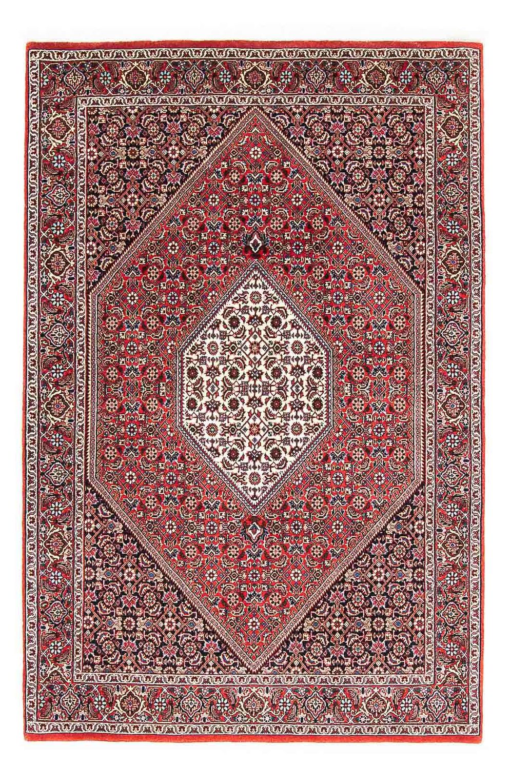 Persisk tæppe - Bijar - 181 x 112 cm - rød