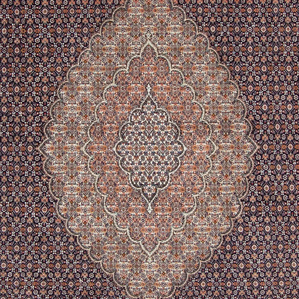 Persisk tæppe - Tabriz - 296 x 207 cm - mørkeblå