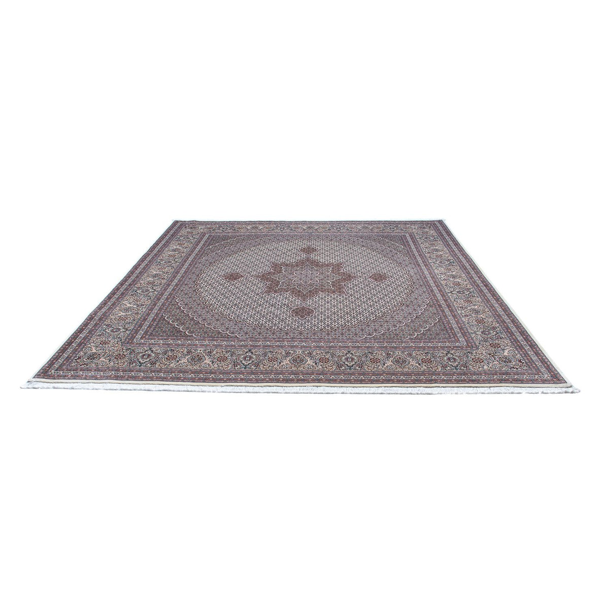 Persisk tæppe - Tabriz firkantet  - 258 x 252 cm - grå
