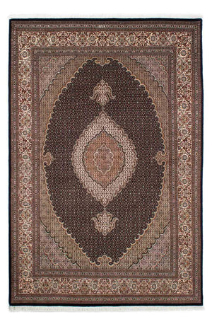 Persisk tæppe - Tabriz - 243 x 163 cm - mørkeblå