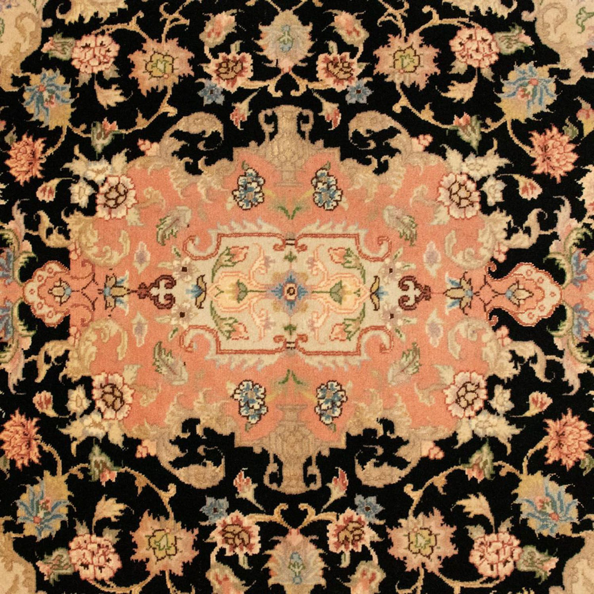 Persisk tæppe - Tabriz - Royal - 150 x 100 cm - mørkeblå
