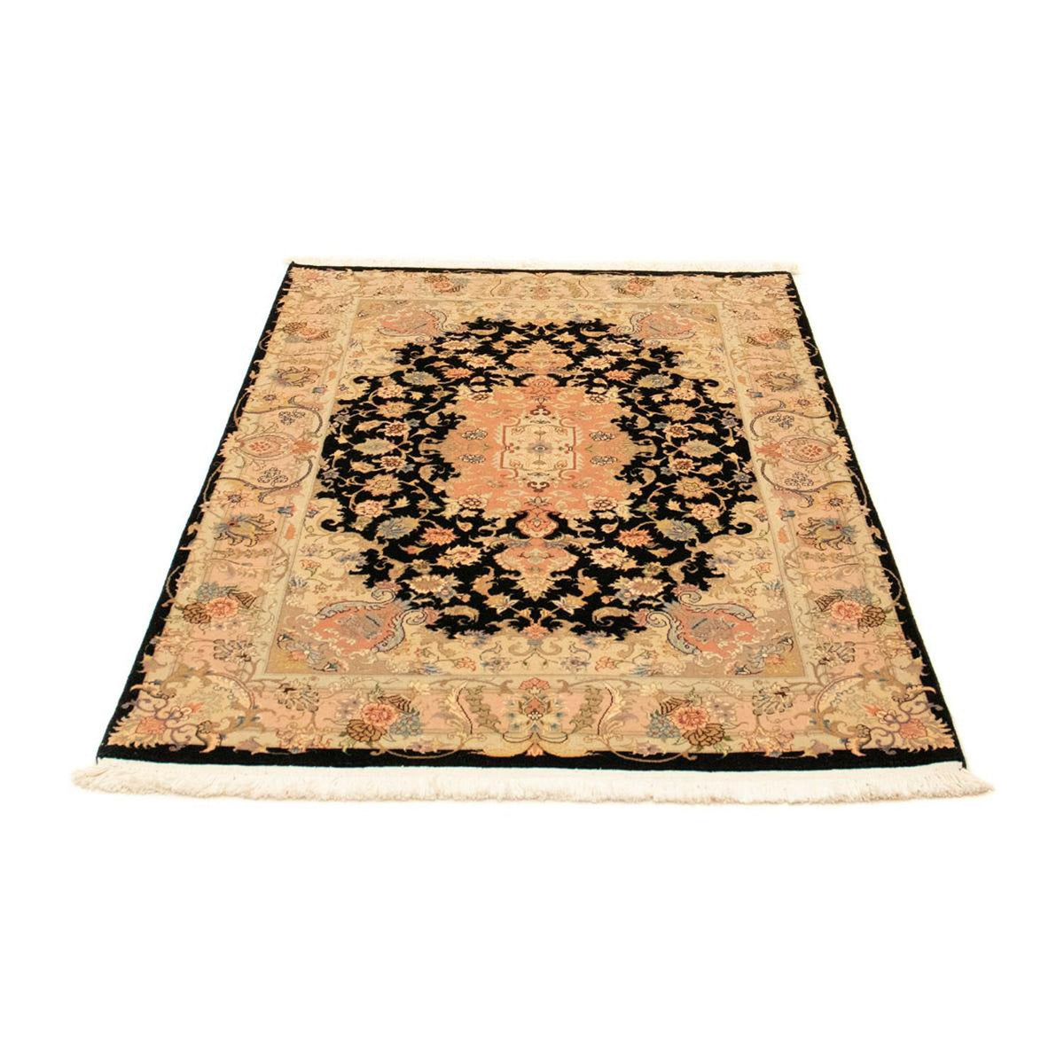 Persisk tæppe - Tabriz - Royal - 150 x 100 cm - mørkeblå