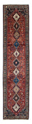 Løber Persisk tæppe - Nomadisk - 382 x 83 cm - mørkerød