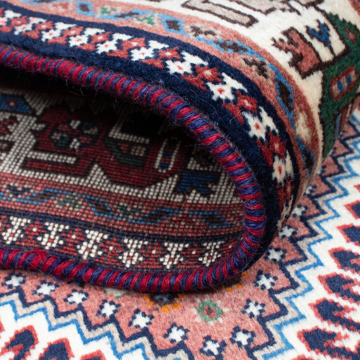 Løber Persisk tæppe - Bijar - 288 x 80 cm - mørkeblå