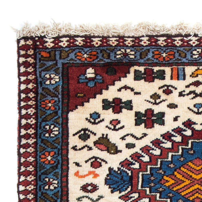 Persisk tæppe - Nomadisk - 96 x 63 cm - beige