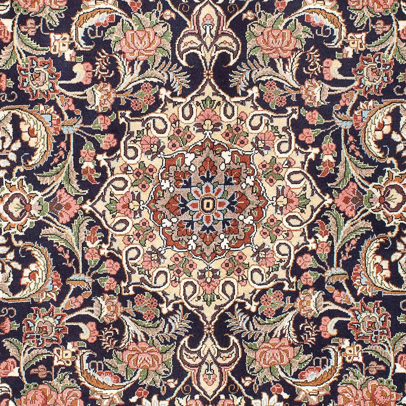 Persisk tæppe - Bijar - 207 x 140 cm - mørkeblå