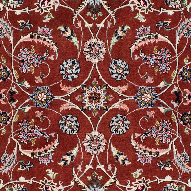Persisk tæppe - Ghom - 181 x 136 cm - mørkerød
