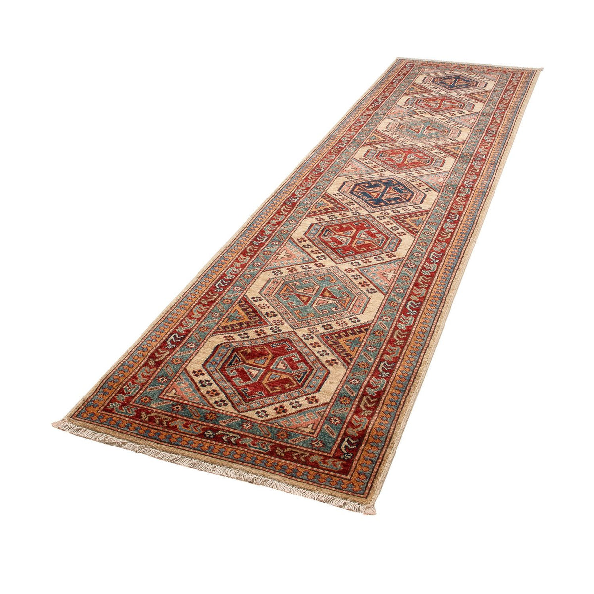 Løber Ziegler Carpet - Kazak - 309 x 74 cm - flerfarvet
