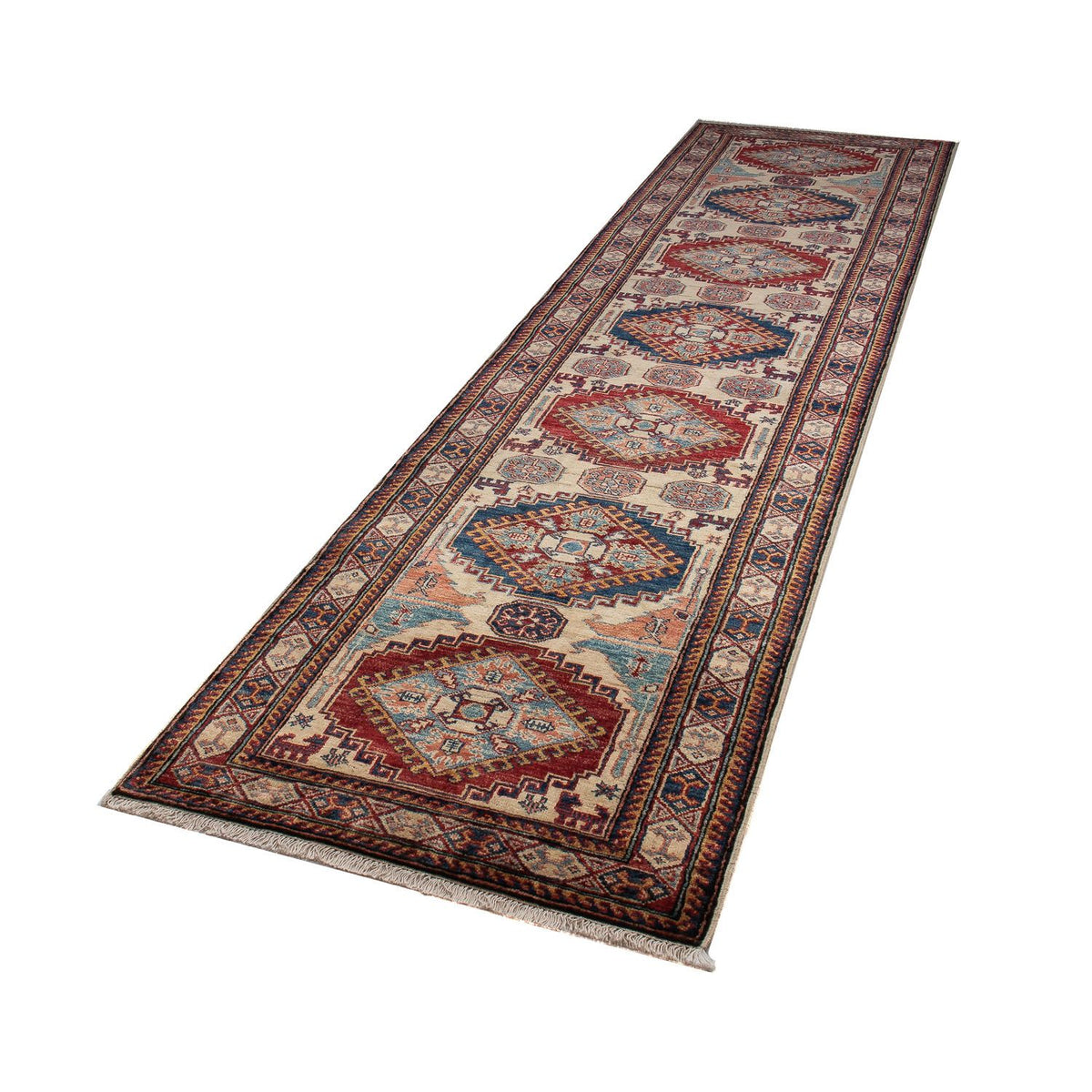 Løber Ziegler Carpet - Kazak - 305 x 76 cm - mørkeblå