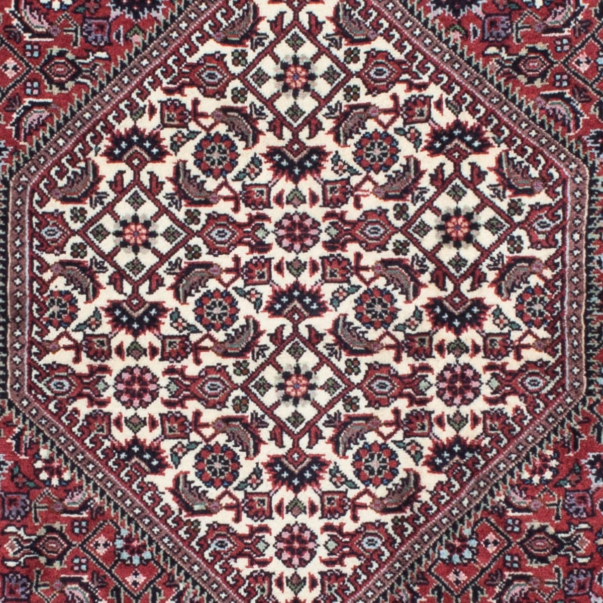Løber Persisk tæppe - Bijar - 198 x 77 cm - rød