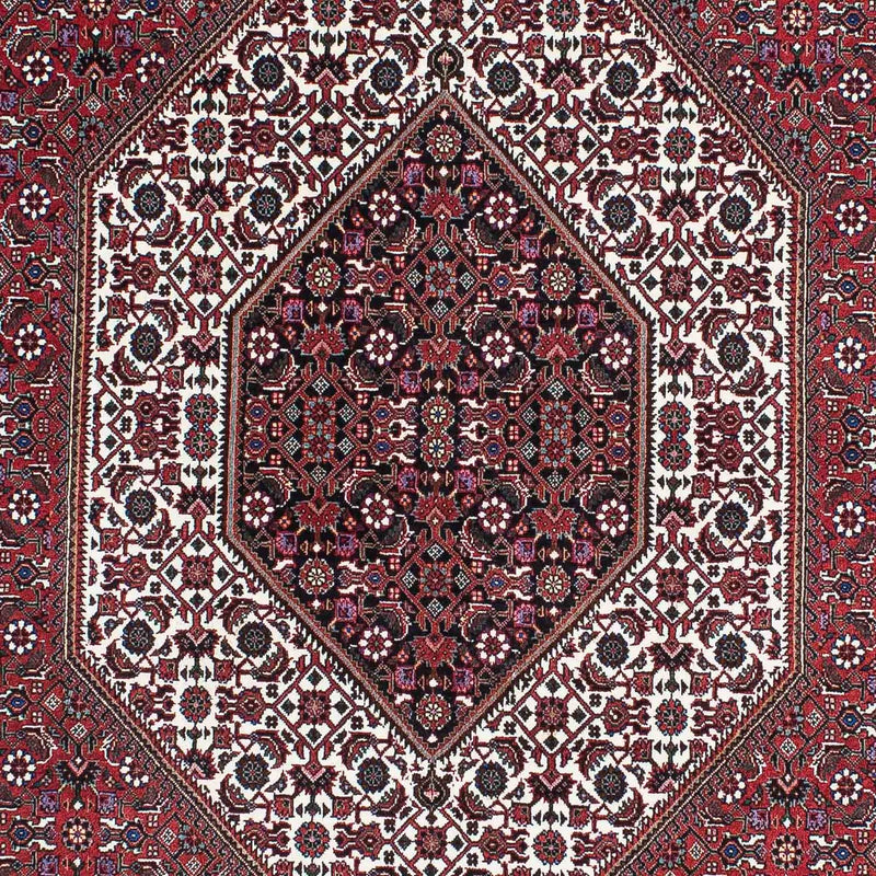Persisk tæppe - Bijar - 210 x 131 cm - lysrød
