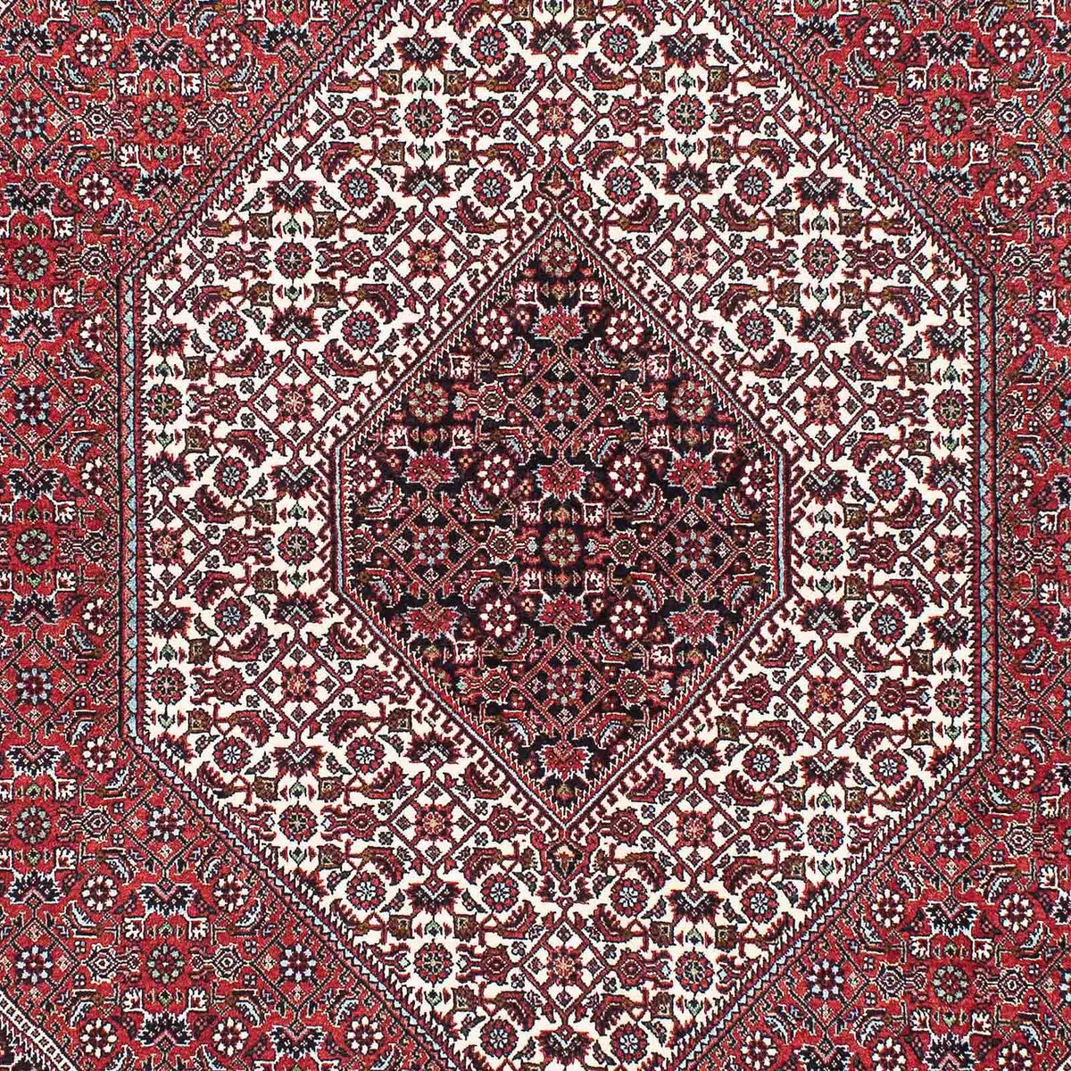 Persisk tæppe - Bijar - 220 x 142 cm - rød