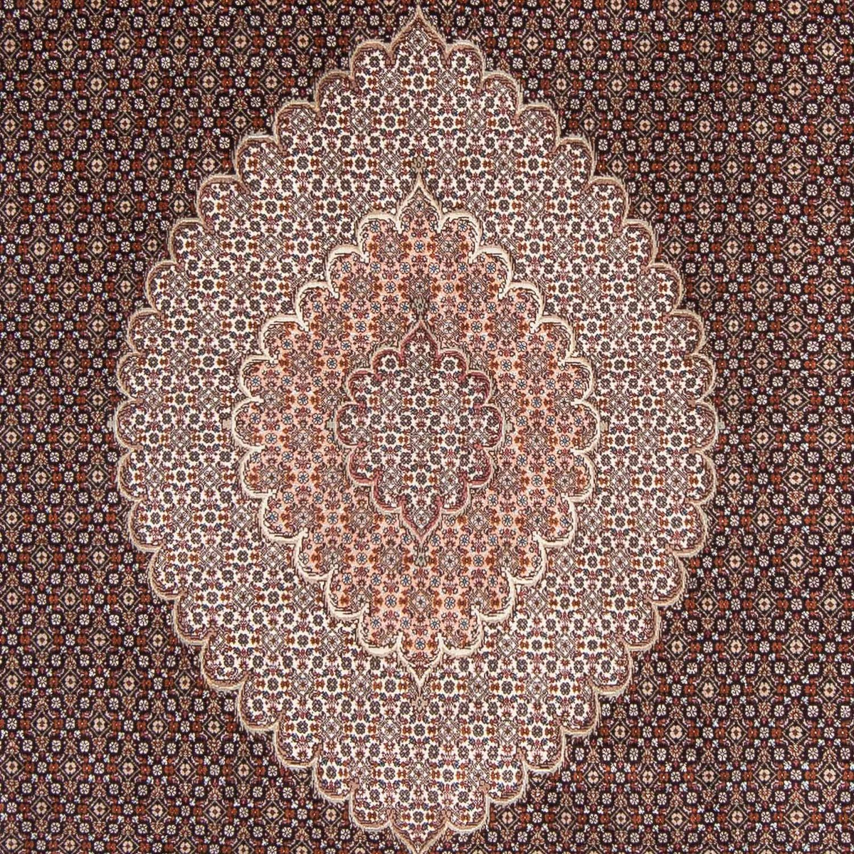 Persisk tæppe - Tabriz - 308 x 200 cm - mørkeblå
