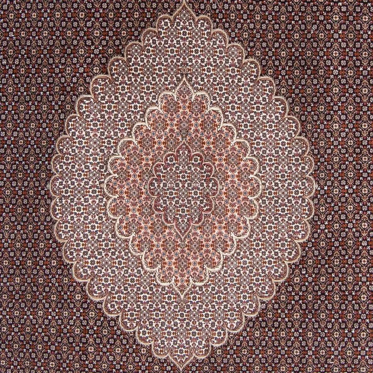 Persisk tæppe - Tabriz - 308 x 200 cm - mørkeblå
