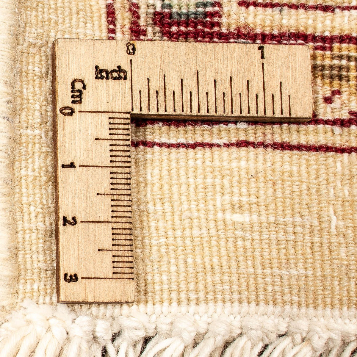 Vintage tæppe - 433 x 306 cm - lys brun