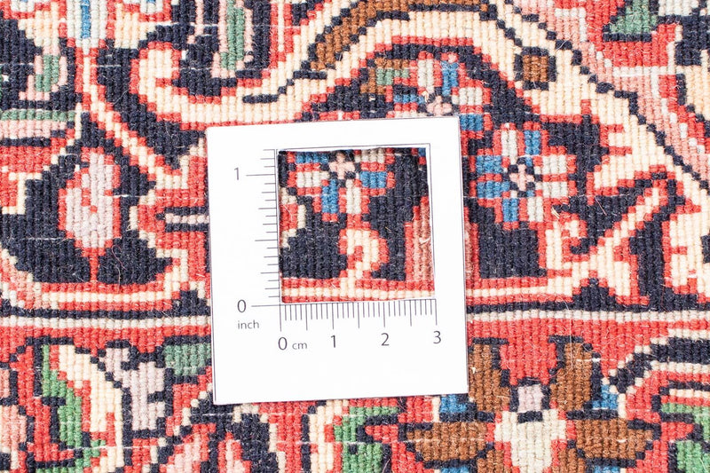 Persisk tæppe - Bijar - 348 x 252 cm - mørkerød