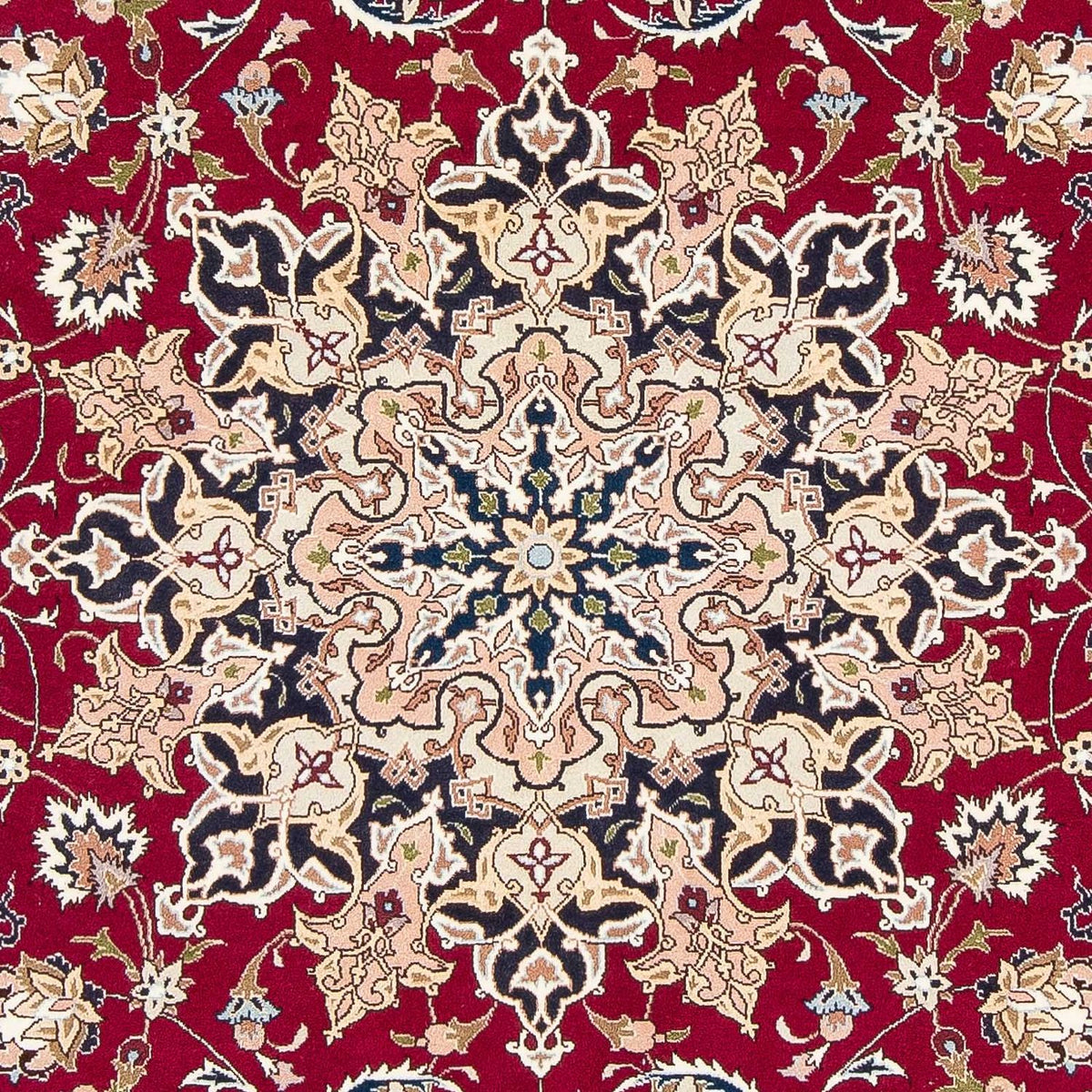 Persisk tæppe - Tabriz - Royal - 293 x 202 cm - mørkerød