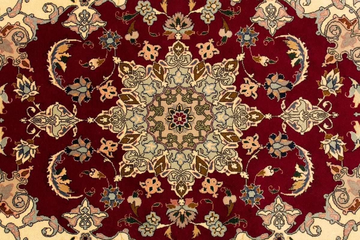 Persisk tæppe - Tabriz - Royal - 146 x 100 cm - rød