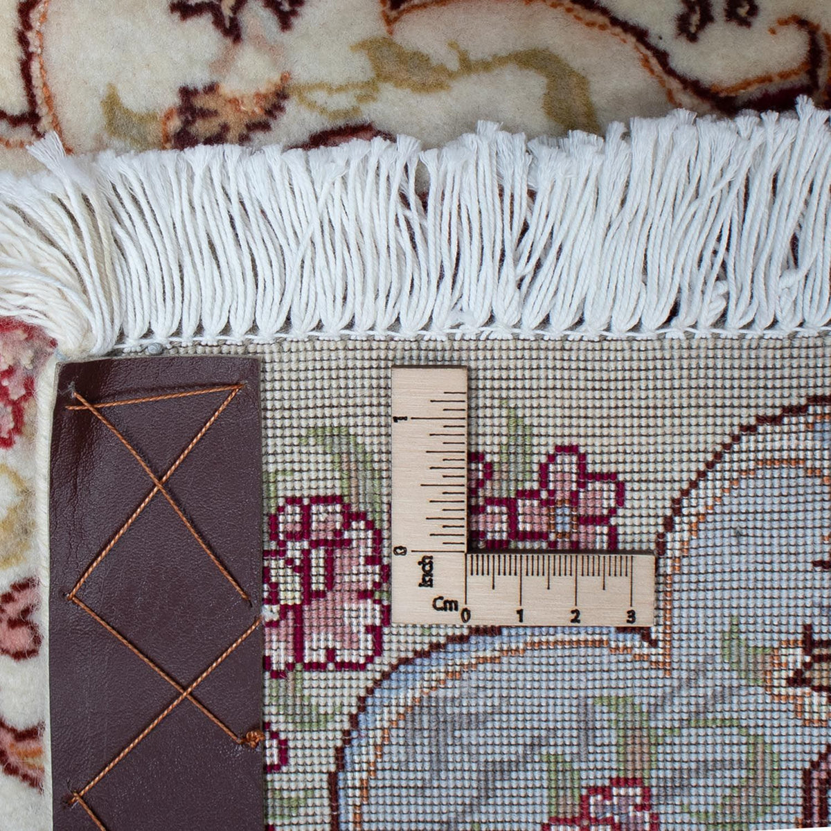 Persisk tæppe - Tabriz - Royal - 98 x 58 cm - mørkerød