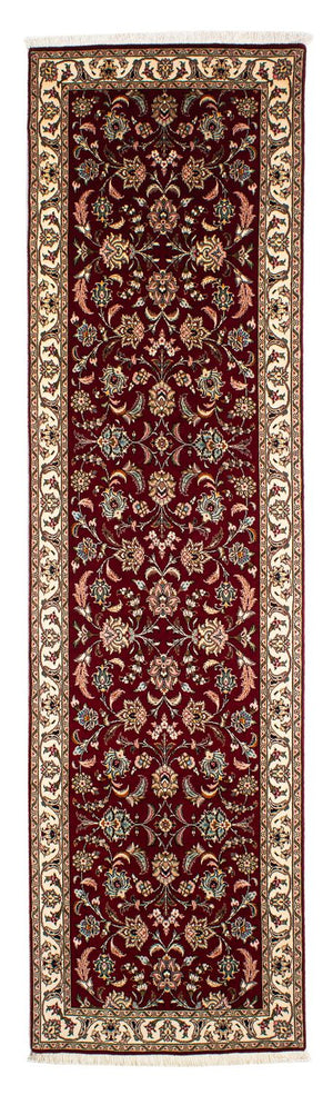 Løber Persisk tæppe - Tabriz - Royal - 295 x 77 cm - mørkerød